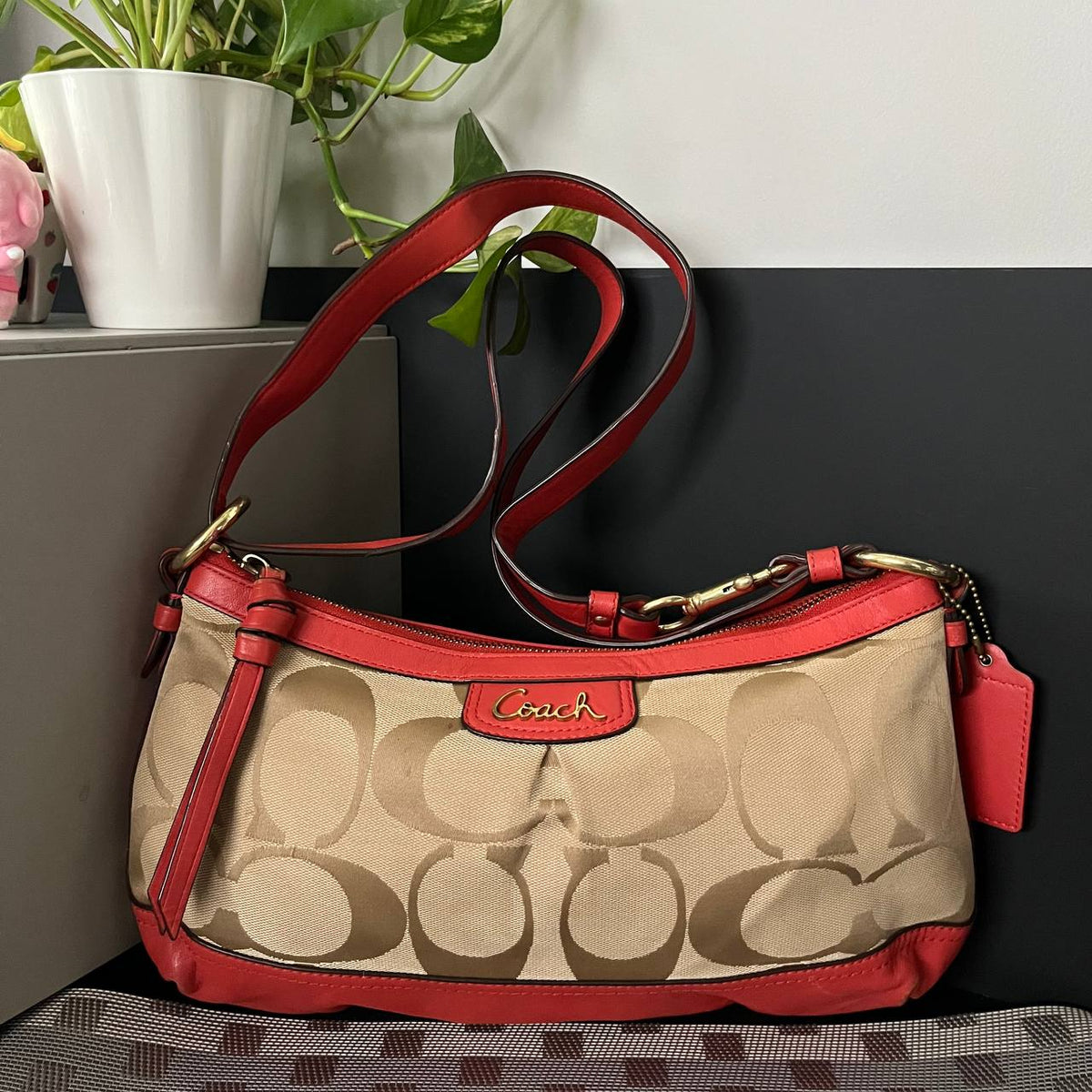 COACH PARK SIGNATURE EAST WEST DUFFLE (Style #19731)