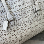 COACH TAYLOR EYELET LEATHER CARRYALL TOTE (Style #27391)