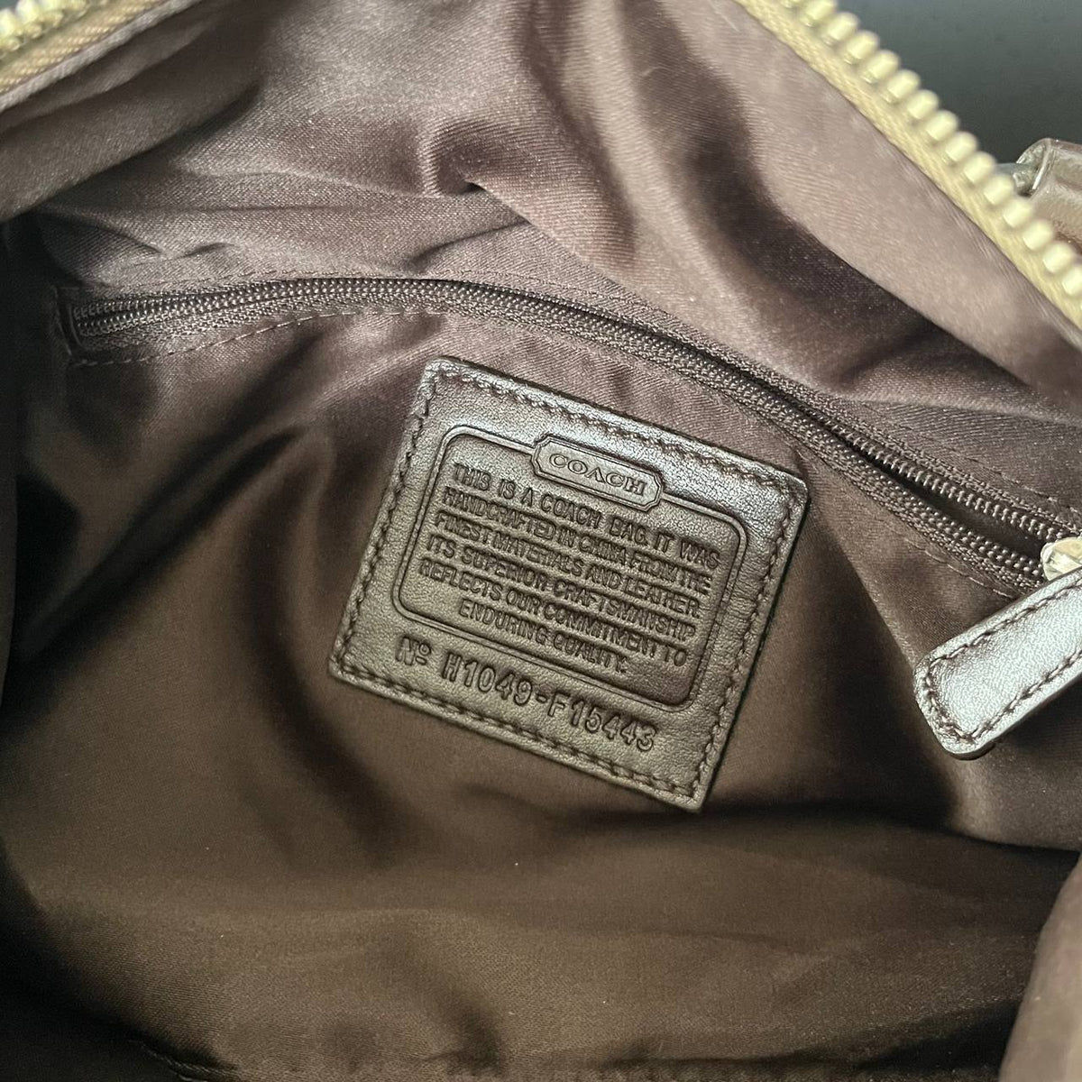 COACH SIGNATURE ASHLEY SATEEN SATCHEL (Style #15443 )