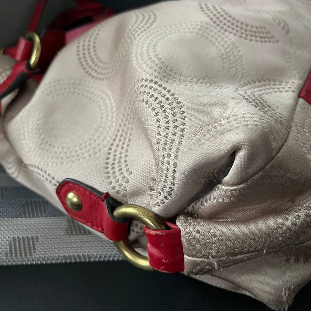 COACH ASHLEY DOTTED OPT ART CARRYALL SATCHEL (Style #20049)