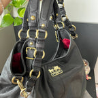 COACH SIGNATURE MADISON MAGGIE 2 WAY LEATHER SATCHEL (Style #15958)