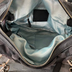 COACH BLACK SIGNATURE KRISTIN OP ART SATCHEL (Style #16779)