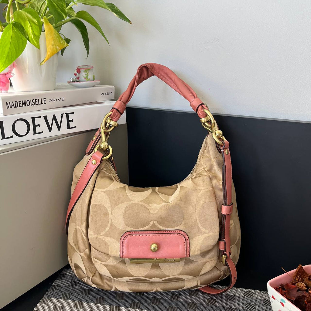 COACH KRISTIN OPT ART SATEEN HOBO BAG (Style #16805)