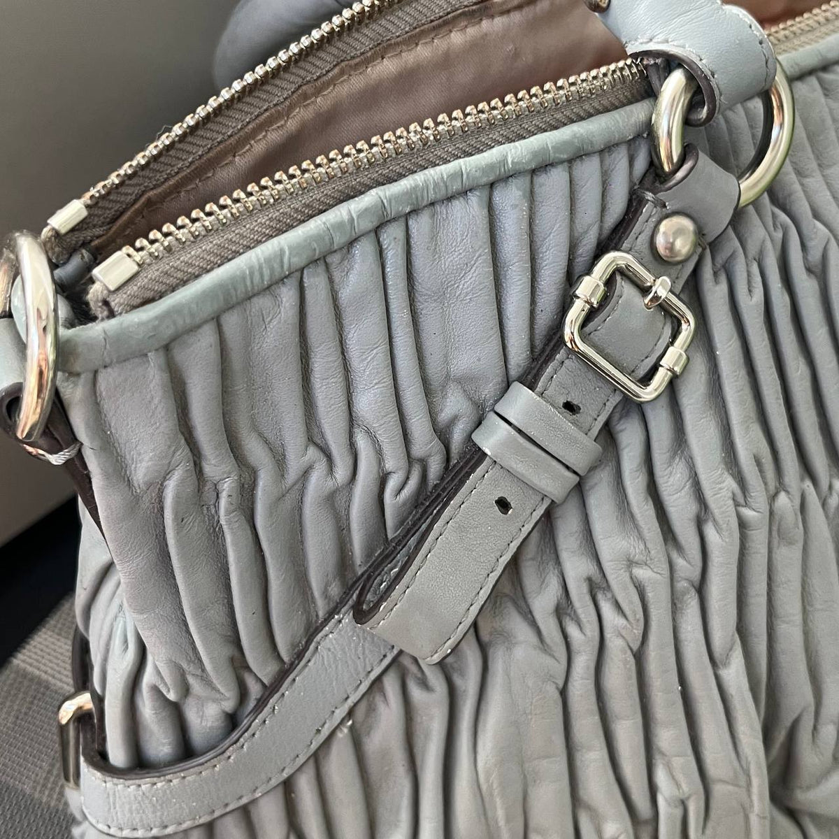 COACH MADISON GATHERED LEATHER SOPHIA SATCHEL  (Style #15942)