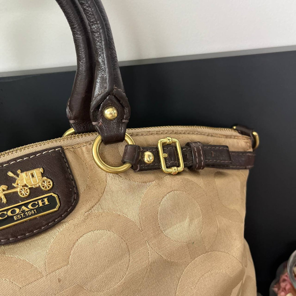 COACH MADISON OPTICAL ART LINDSEY SATCHEL  (Style #18649 )