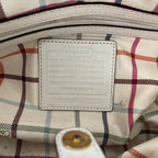 COACH ERGO SIGNATURE PLEATED KISSLOCK SATCHEL (Style #12232)