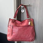 COACH POPPY GLAM LEATHER TOTE (Style #19002)