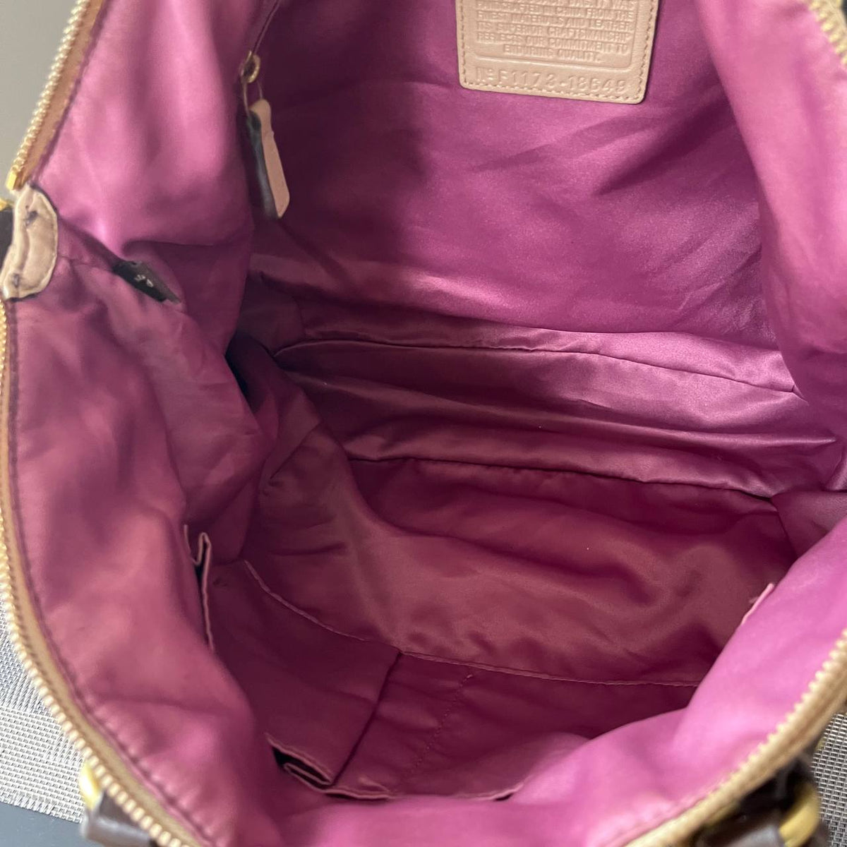 COACH MADISON OPTICAL ART LINDSEY SATCHEL  (Style #18649 )