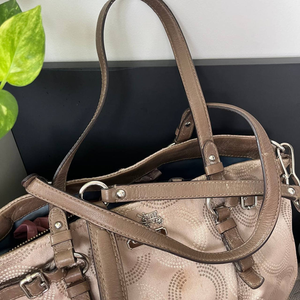 COACH MADISON DOTTED OPT ART CARRYALL  (Style #16366)