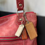 COACH POPPY GLAM LEATHER TOTE (Style #19002)