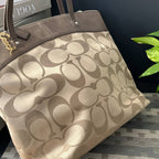 COACH LAURA SIGNATURE SATCHEL TOTE  (Style #18335)