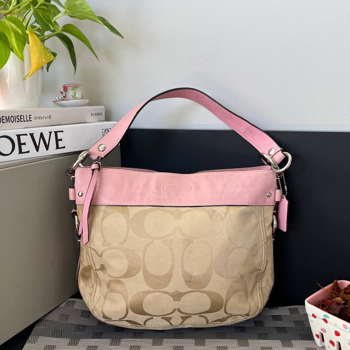 COACH SIGNATURE ZOE HOBO BAG (Style #14708)