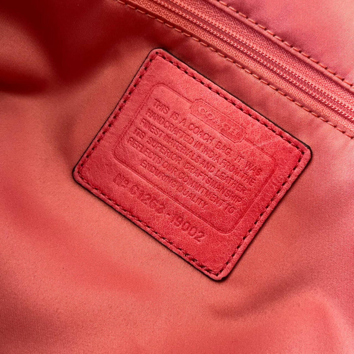 COACH POPPY GLAM LEATHER TOTE (Style #19002)