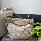 COACH LARGE SATEEN BROOKE HOBO SATCHEL  (Style #16619)