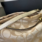 COACH LARGE SATEEN BROOKE HOBO SATCHEL  (Style #16619)