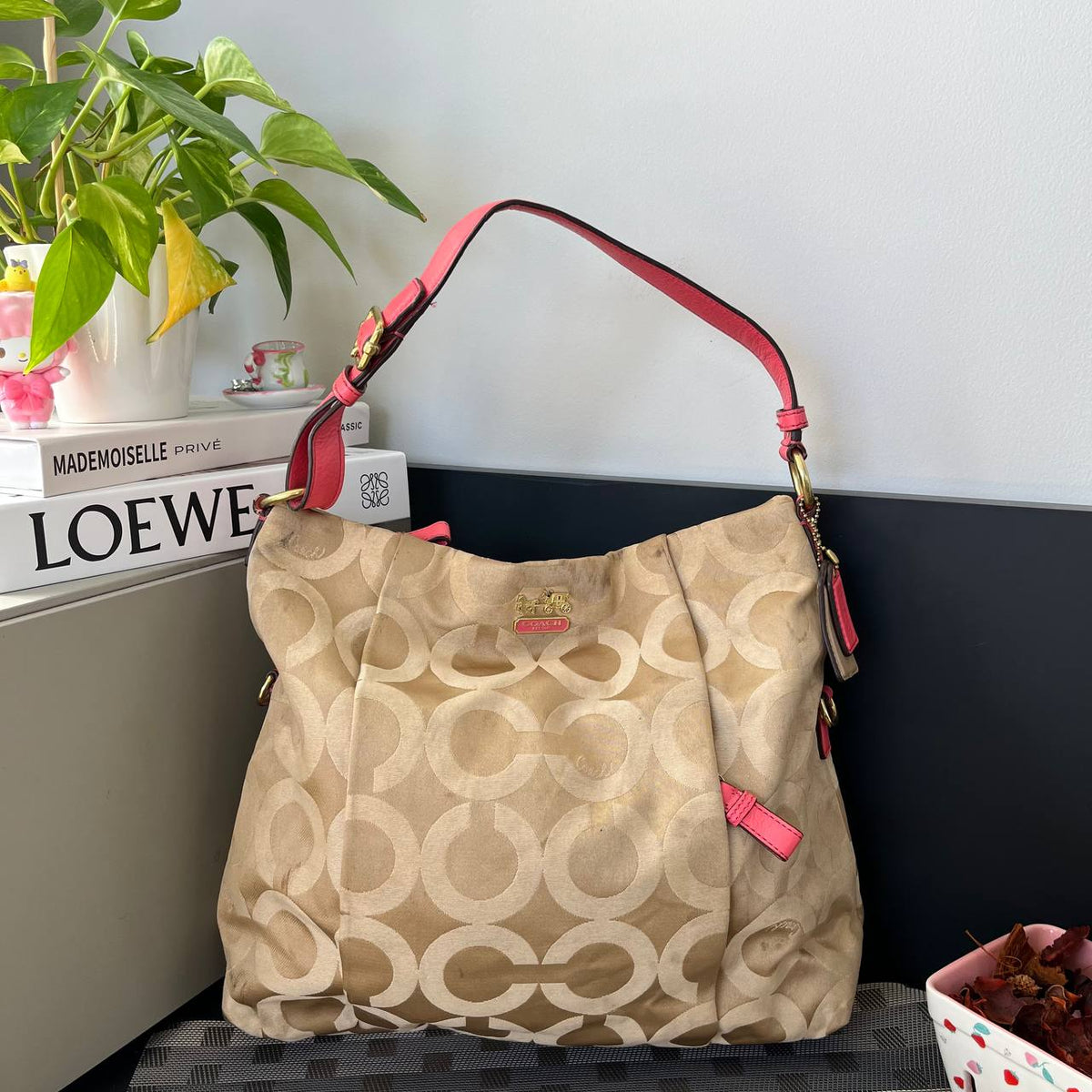 COACH MADISON OPT ART SIGNATURE C SHOULDER BAG (Style #21764)