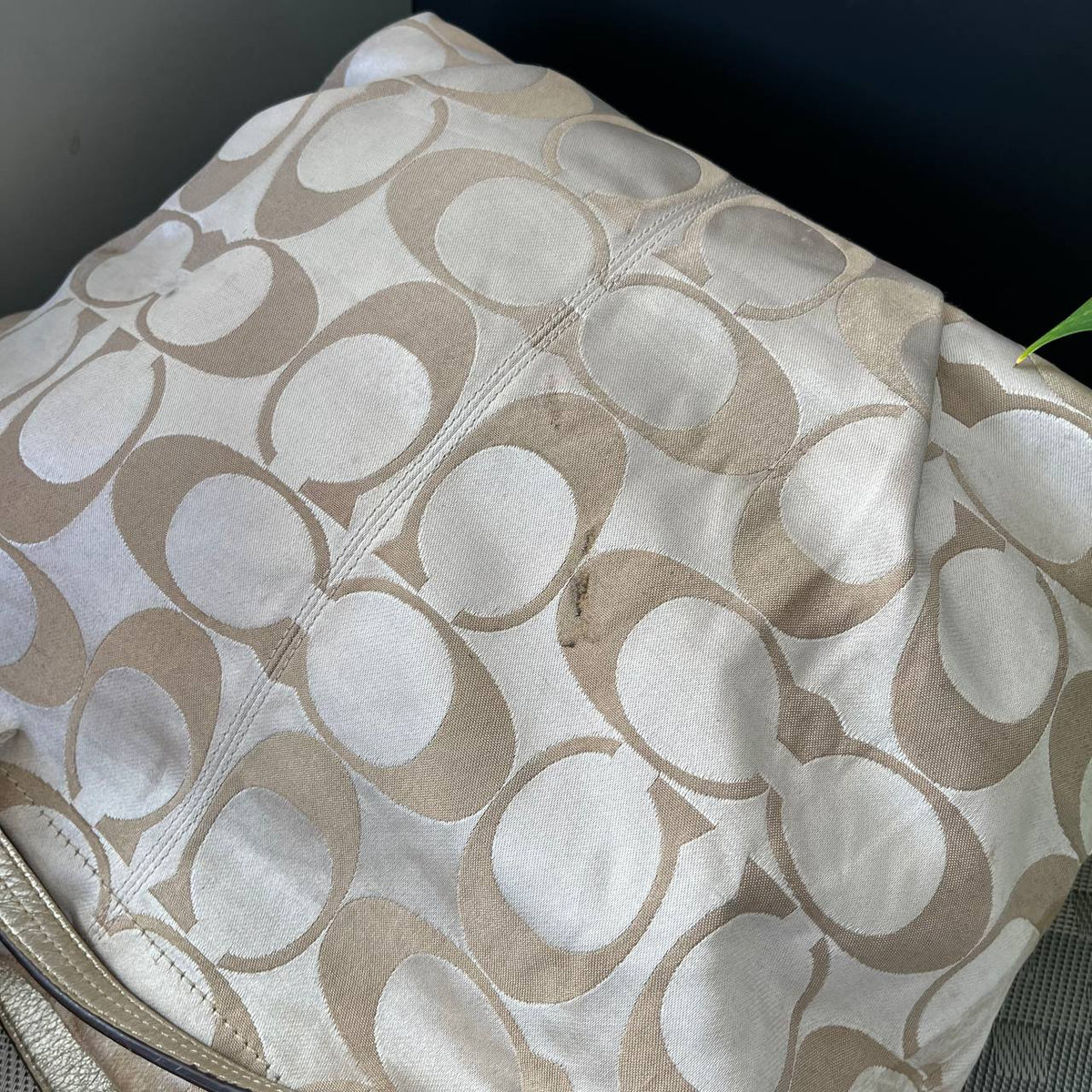 COACH LARGE SATEEN BROOKE HOBO SATCHEL  (Style #16619)