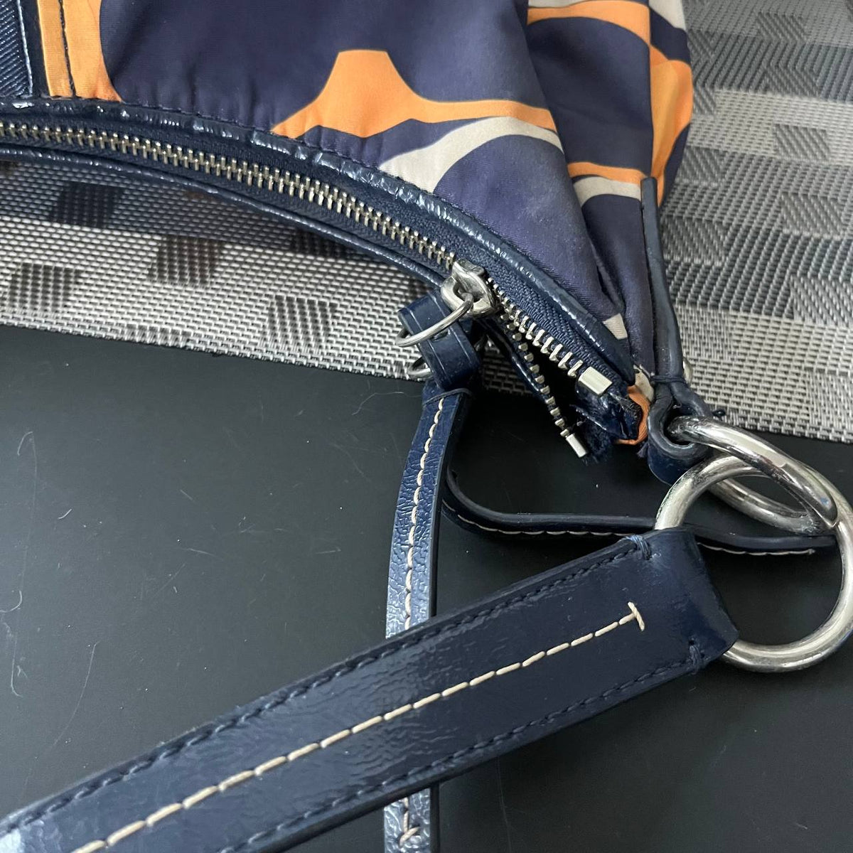 COACH SIGNATURE STRIPE LINEAR HOBO  (Style #23936)