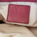 COACH SIGNATURE STRIPE FRAMED KISSLOCK TOTE (Style #17424)
