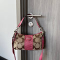COACH SIGNATURE STRIPE DEMI SHOULDER BAG (Style #17439)