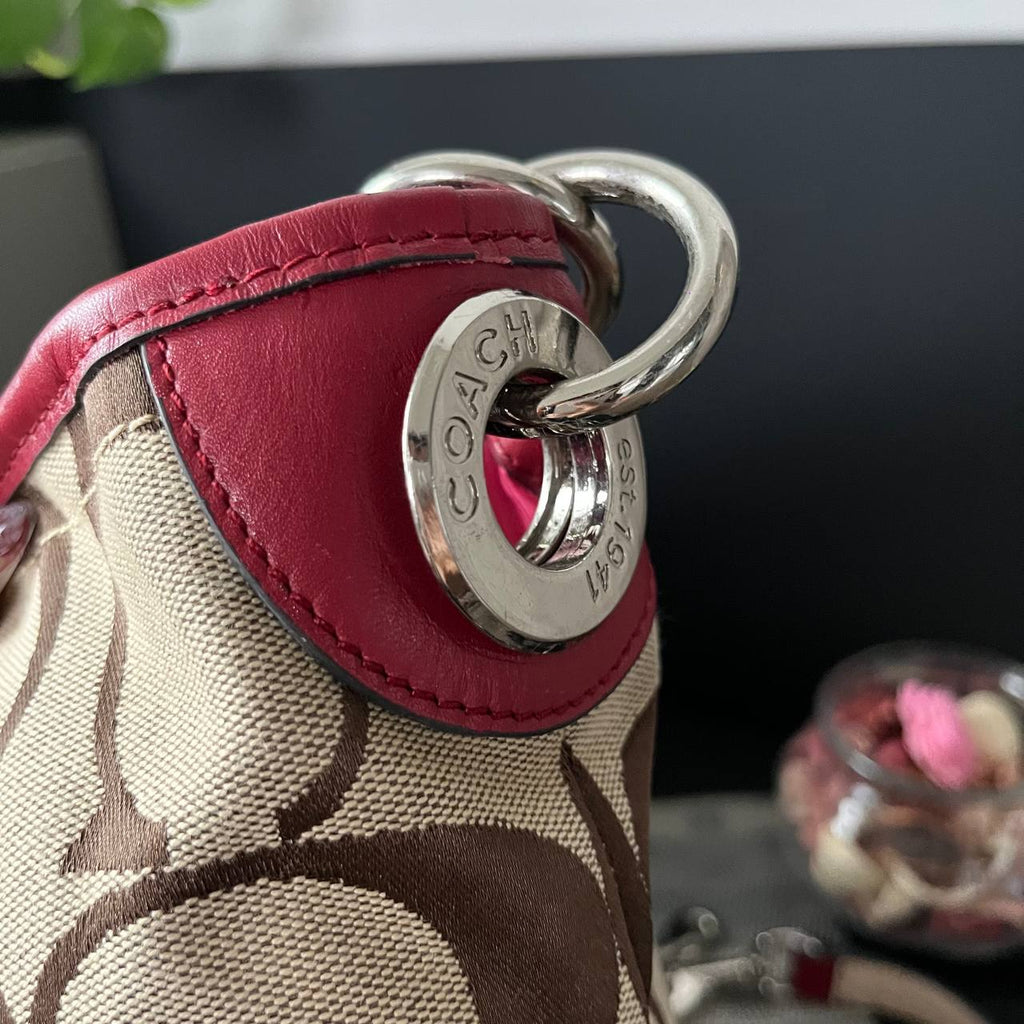 COACH HAMPTON WEEKEND COLORBLOCK HOBO BAG (Style #19358)
