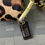 COACH KRISTIN LEOPARD TURNLOCK SHOULDER BAG (Style #15985)