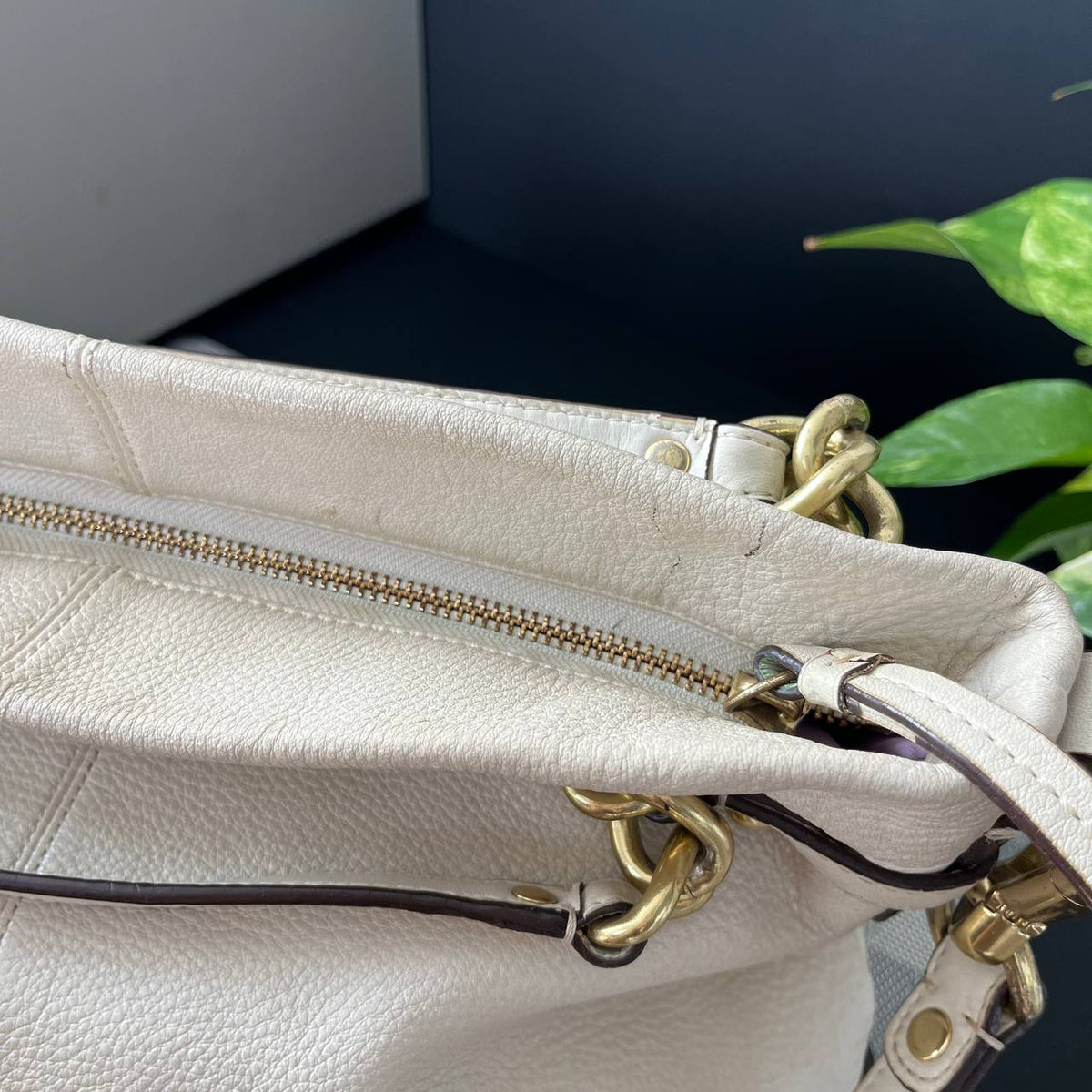 COACH LEATHER BROOKE HOBO BAG  (Style #17165)