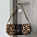 COACH KRISTIN LEOPARD TURNLOCK SHOULDER BAG (Style #15985)