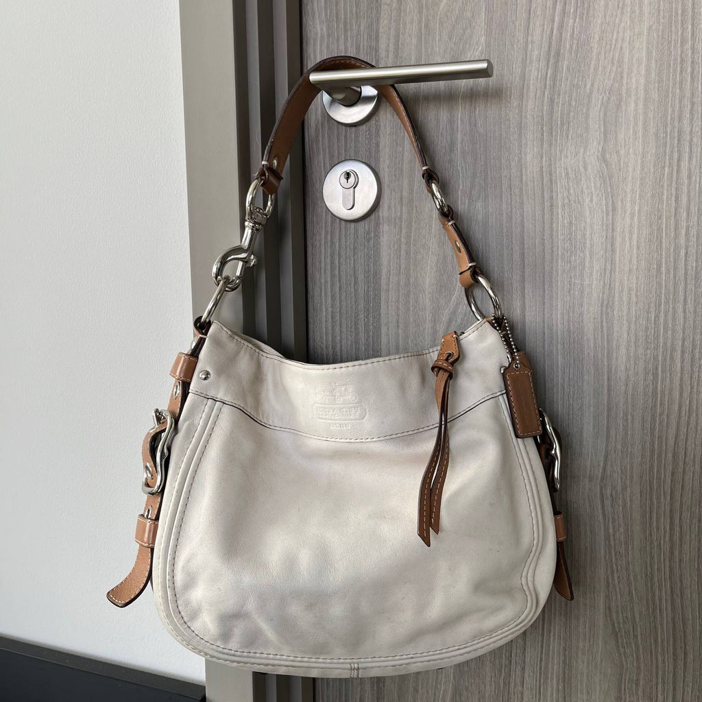 COACH ZOE LEATHER SHOULDER BAG (Style #12671)